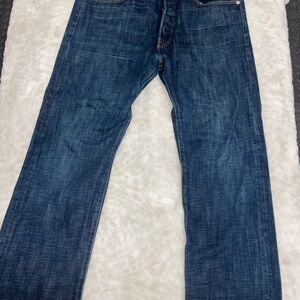 Levi's 501 Men's Original Fit Jeans, Button Fly Blue, Straight Leg, Denim 32/32